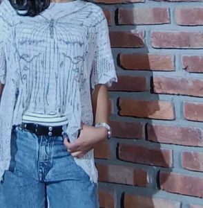 Butterfly Crochet Top