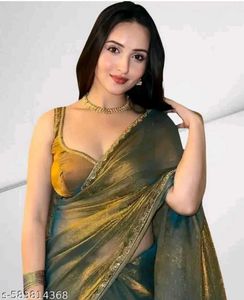 Only saree no blouse