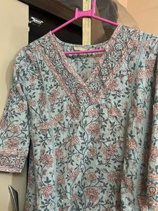 Floral Print Anarkali Kurta