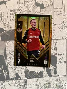 Topps Match Attax Florian writz 100 Club Card