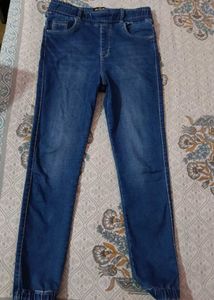 Pull-On Denim Joggers