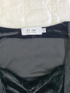 Elegant Black Velvet Top bust 32-34