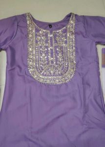 Elegant Purple Kurta Set