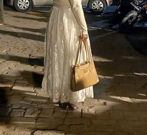 Sparkling White Ethnic Skirt