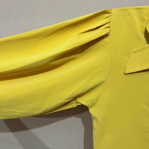 Vintage Yellow Button-Down