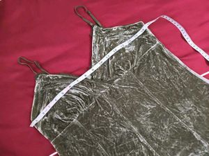 Olive Velvet Cami Top