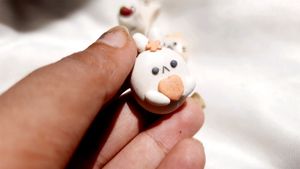 Bunny Clay Charm