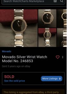 Movado Vintage Watch Model No. -246853
