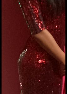 Fitting Red Dazzling Gawn(Flexible,bust Size 32/34