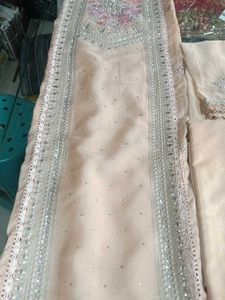 Elegant Peach Embroidered Salwar Kameez