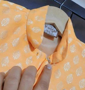Light Orange Indo Western Sherwani 2 -3 Year Boy