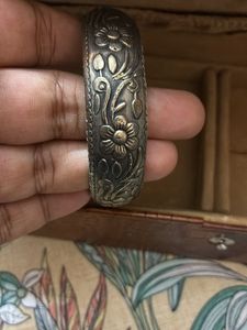 Black metal Kada Bangles