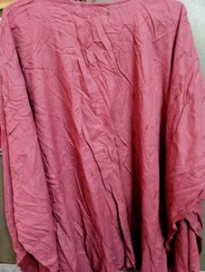 Maroon Embroidered Top