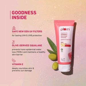 Plum Squalane &amp; Vitamin E Dewy-Bright Sunscreen