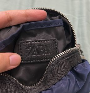 Zara Navy Blue Soft Puch Sling Bag