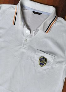 Skool Men White Polo Tshirt