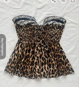 Leopard Print Tube  Top