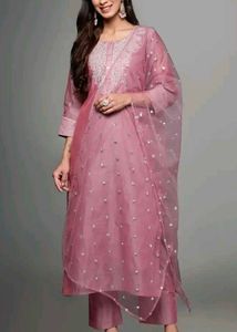 Varanga Women Purple Zari Embroidered
