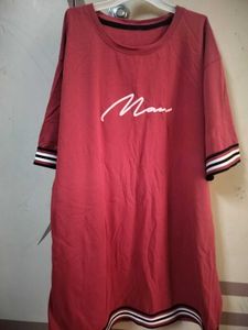 Maroon T-Shirt For Man