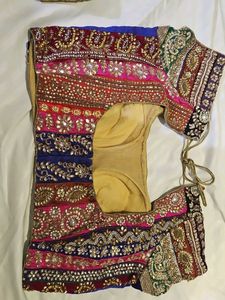 Embroidered Ethnic Blouse Heavy