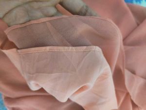 Peach Ruffle Blouse Top