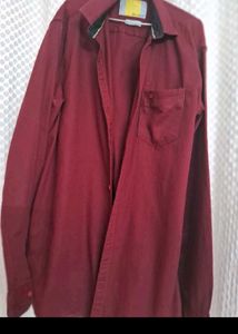 Maroon Casual Shirt