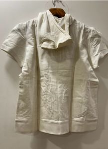 Cotton Sleeveless Jacket With Hoodie