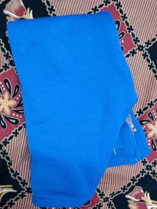 Sky Blue Woolen Top with Round Neck