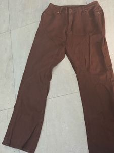 Brown Wide Leg Jeans