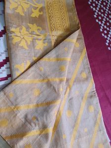 Golden And Mustard Saree