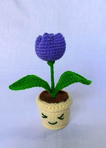 Handmade Crochet Flower Pot
