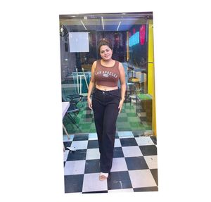 Coffee Brown Crop Top