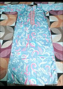 Elegant Floral Print Kurta