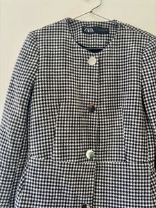 Zara Plaid Coat