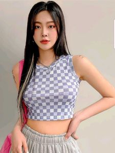 Checkered Tank Top! 🫐💜