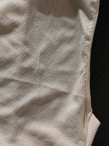 Fitted Cream Square-Neck Top | Minimalist Basic