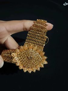 Ethnic Gold Finish Bracelet-Ring Combo
