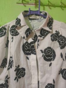 Floral Print Button-Down Shirt