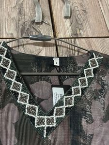 Floral Print Kurta