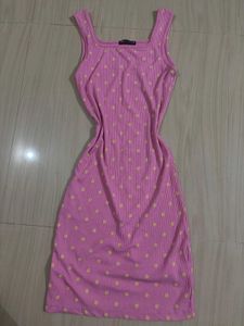 Zara pink bodycon dress