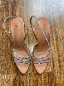 Zara Heels with Rhinestones