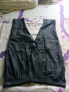 Black Casual Pencil Pants With Two Pockets