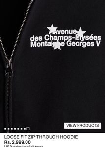 H&amp;M Black Zip-Up Hoodie