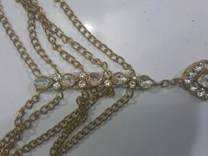 A Pair Of Dazzling Kundan style Stone Hathphool