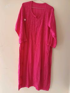 Rose Pink Handwork Chikankari Suit