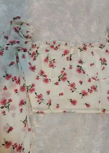 Floral corset top