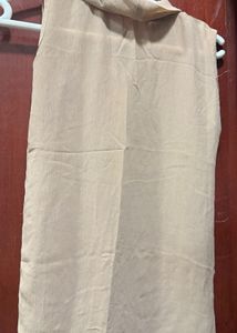 Elegant Sleeveless Beige Top