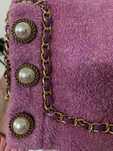 Elegant Pink Knit Cardigan