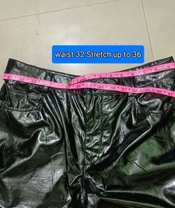 Shiny Black Pants