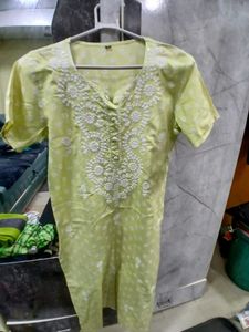 Pastel Green Embroidered Tunic